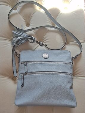 Crossbody Shoulder Bag with Tassel Accent